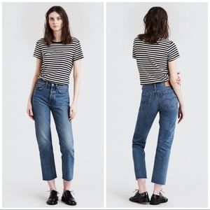 Levi's Wedgie Straight Cropped Jeans, 26